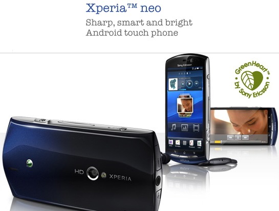 Sony Ericsson Xperia Neo se retrasa