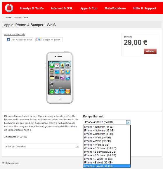 Vodafone filtra el iPhone 4S