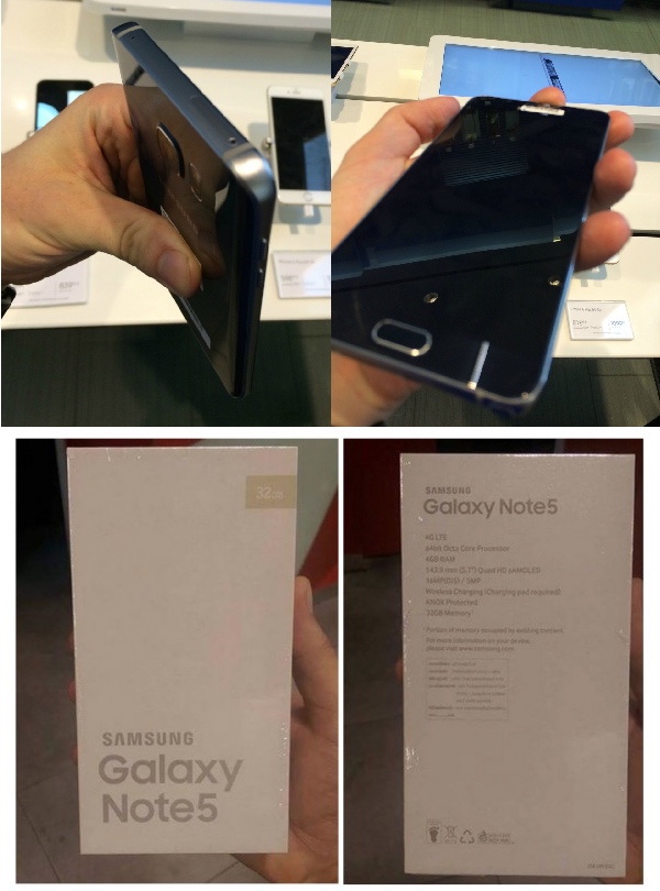 Galaxy Note 5, se filtra hasta la caja