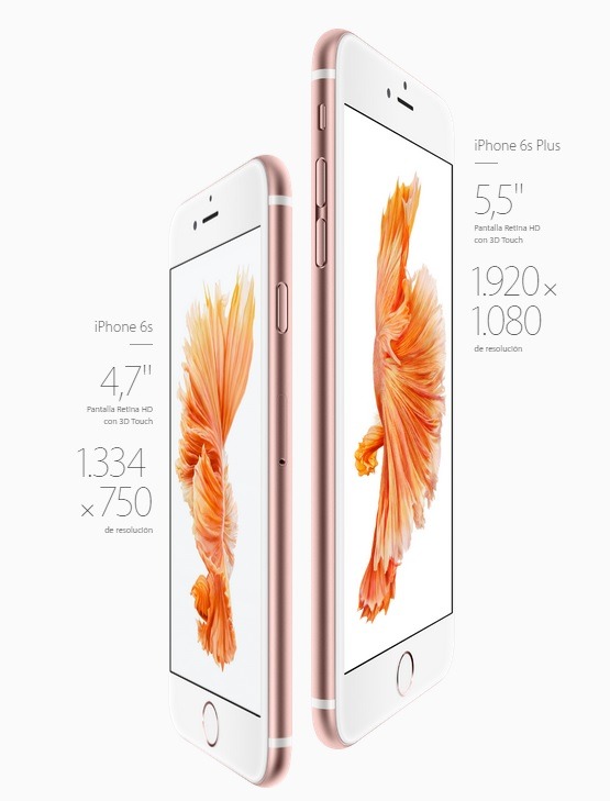 Apple anuncia los nuevos iPhone 6s y iPhone 6s Plus