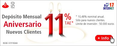 Openbank: depsito mensual aniversario al 11 % TAE (10.48 % nominal)
