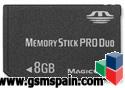 Memory Stick Pro Duo 8 Gb -> PSP <-
