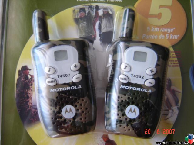 Vendo walkie talkie motorola t4502 camuflaje