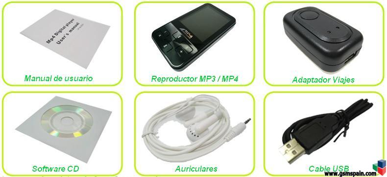 [VENDO] Reproductor mp3/mp4 - 4GB - Pantalla 2"