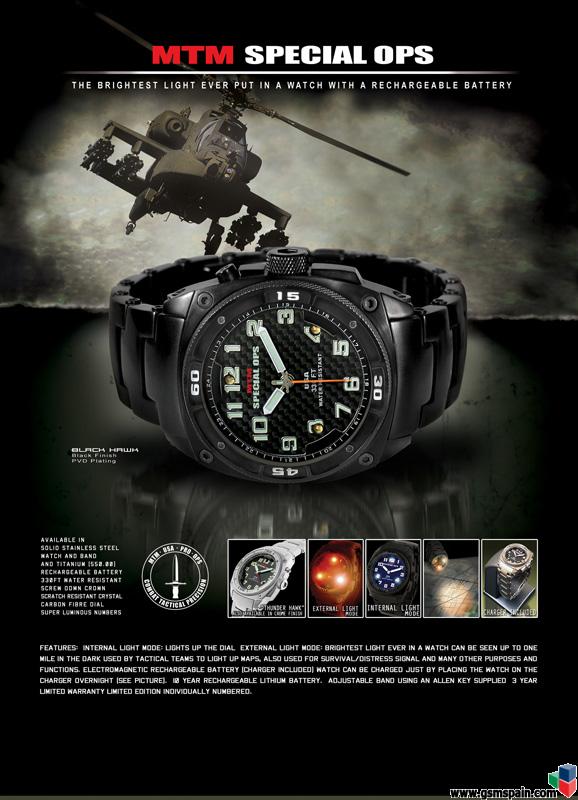 VENDO Reloj MTM Special OPS modelo Black Hawk