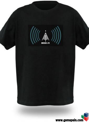 Camiseta con Wi-Fi incorporado, detecta redes inalmbricas