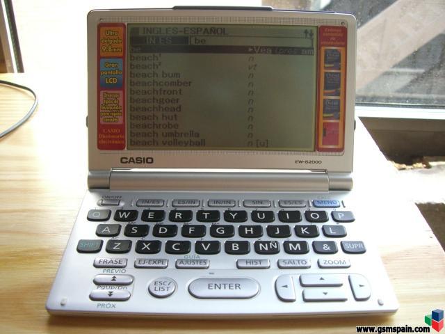 Diccionario electronico Casio EW-S2000