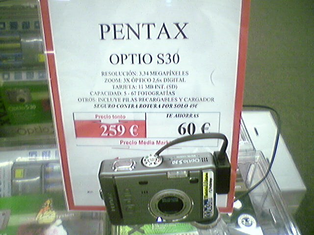 Qu tal es la Pentax Optio S30?