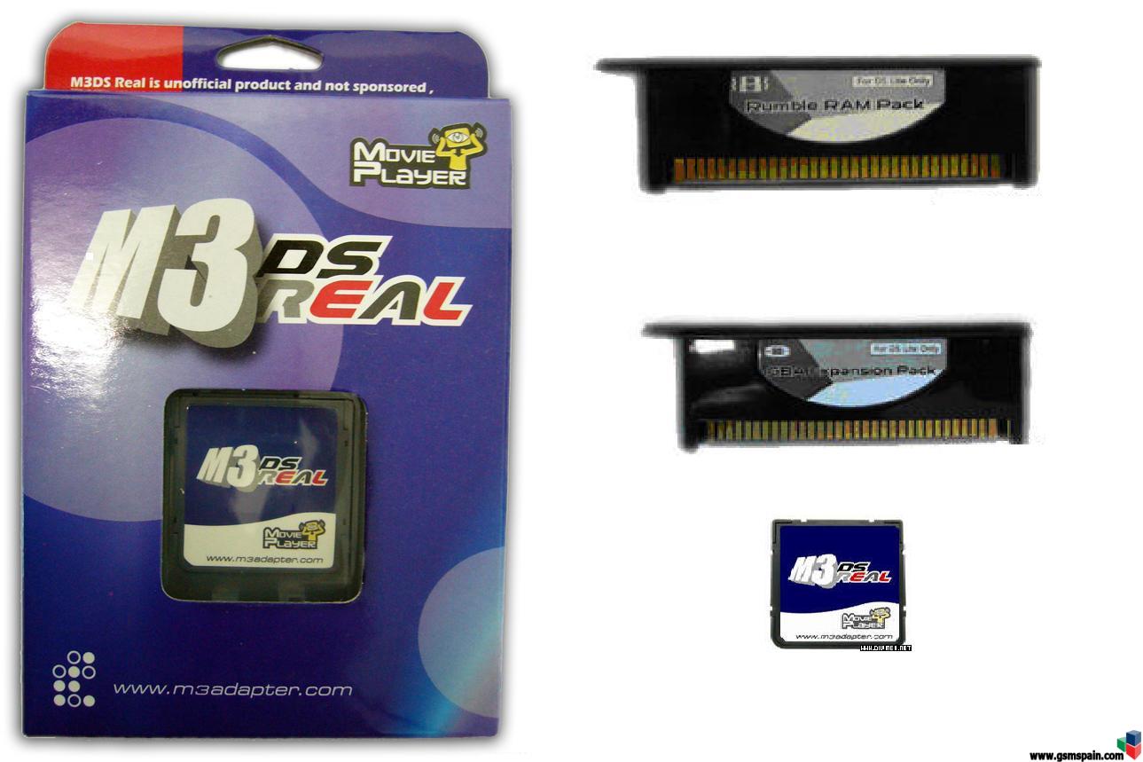 Nintendo DS -  Interesa M3 DS Real Rumble Pack + Expansion GBA ?