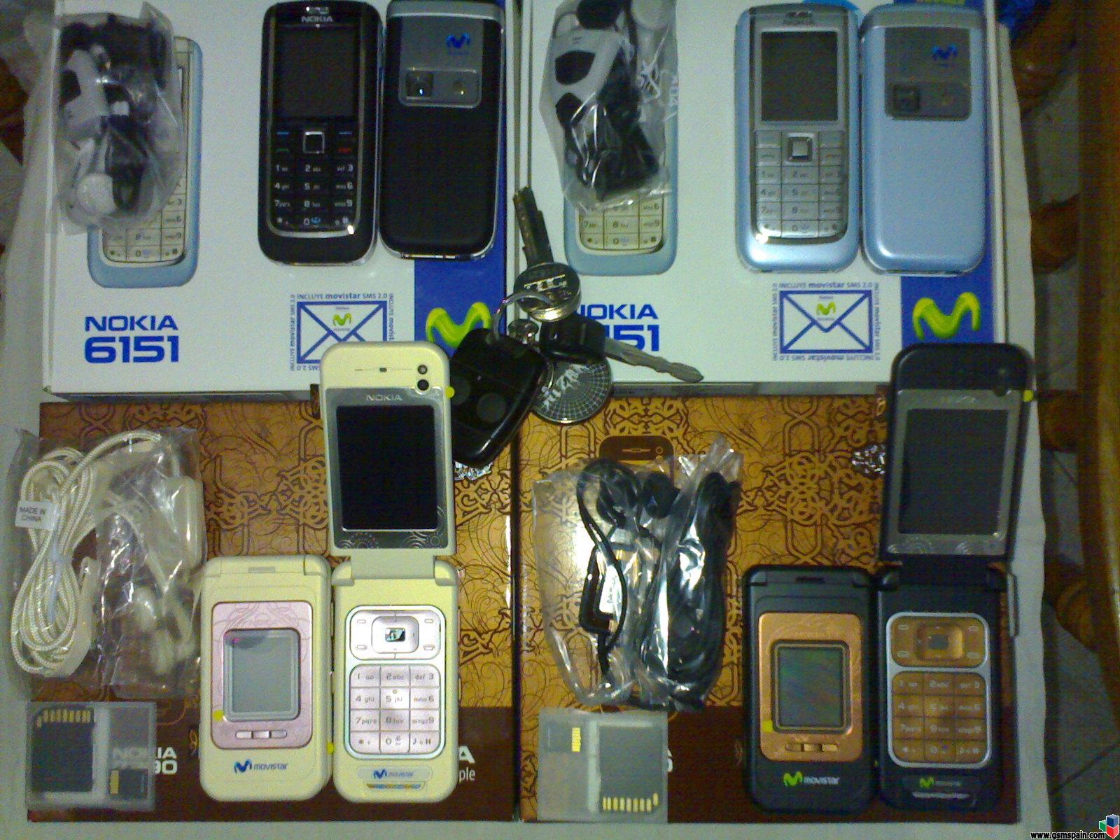 Nokia 7390, 6151 y PSP
