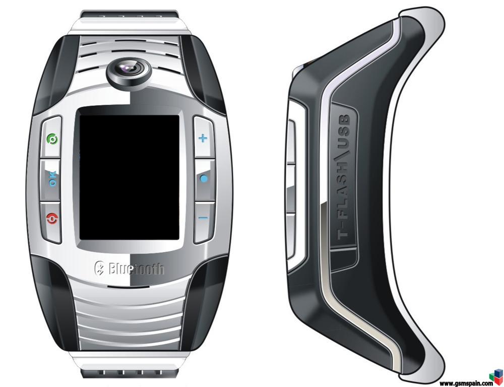 Movil reloj (tactil-bt-MP4-cam-MicroSD)+manos libres bt: 150