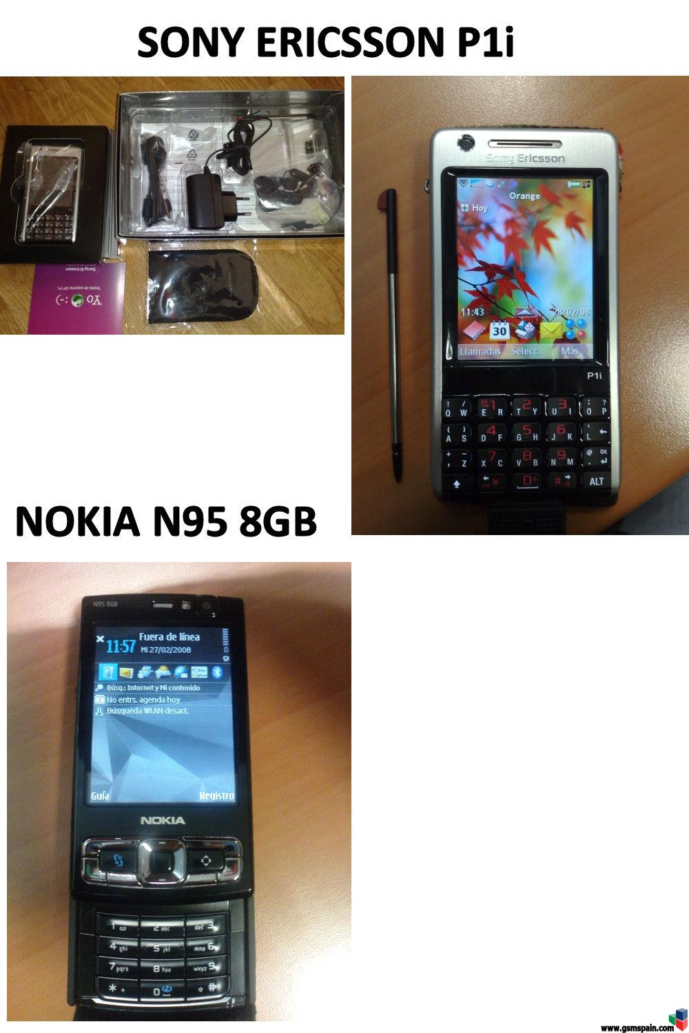 Vendo N95 8GB o SonyEricsson P1i