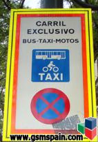 el carril BUS slo lo pueden utilizar......