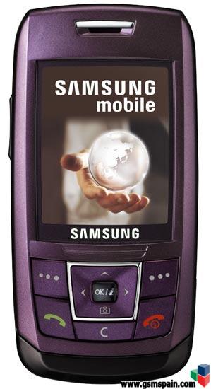 Vendo Samsung E250 purple
