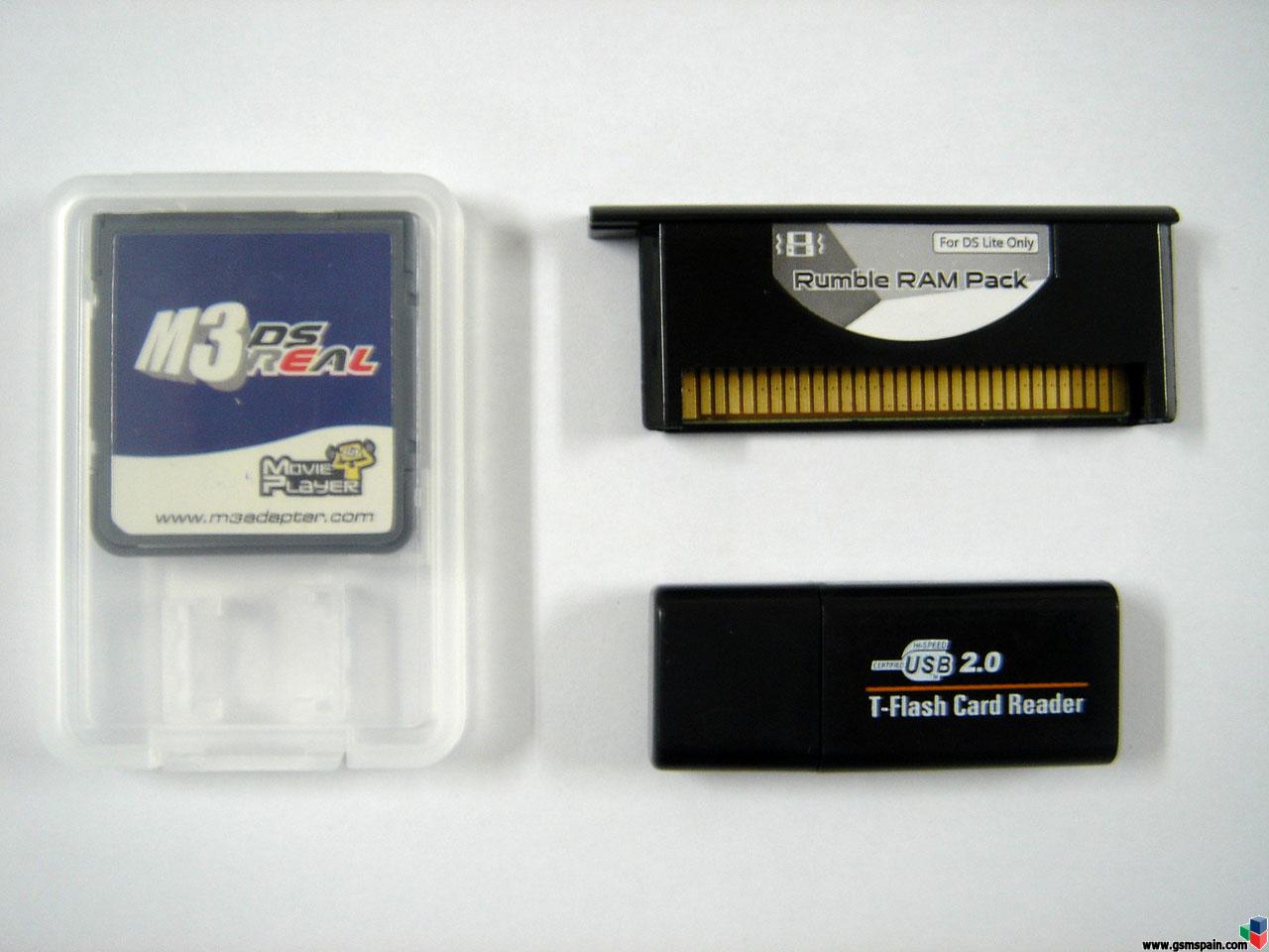cartucho M3 DSREAL version RUMBLE*  R A M *  PACK