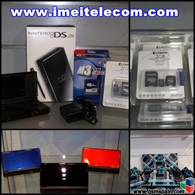 Ndslite Nueva + Cartucho M3dsreal + Microsd 2 Gb [189 ]