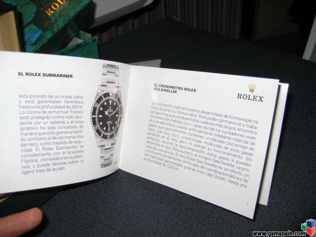 Rolex Submariner Azul. ETA, caja manual y certificado