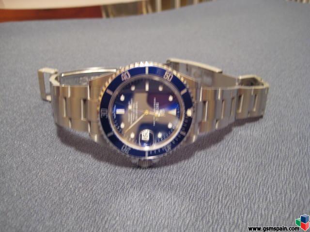 Rolex Submariner Azul. ETA, caja manual y certificado