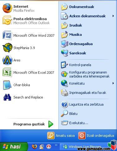 Windows y Microsoft Office en Euskera