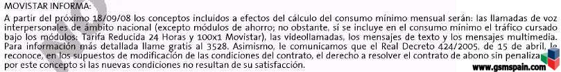 Mi favorito, Mis 5 y otros modulos de ahorro no entran en consumo mnimo desde 18/09