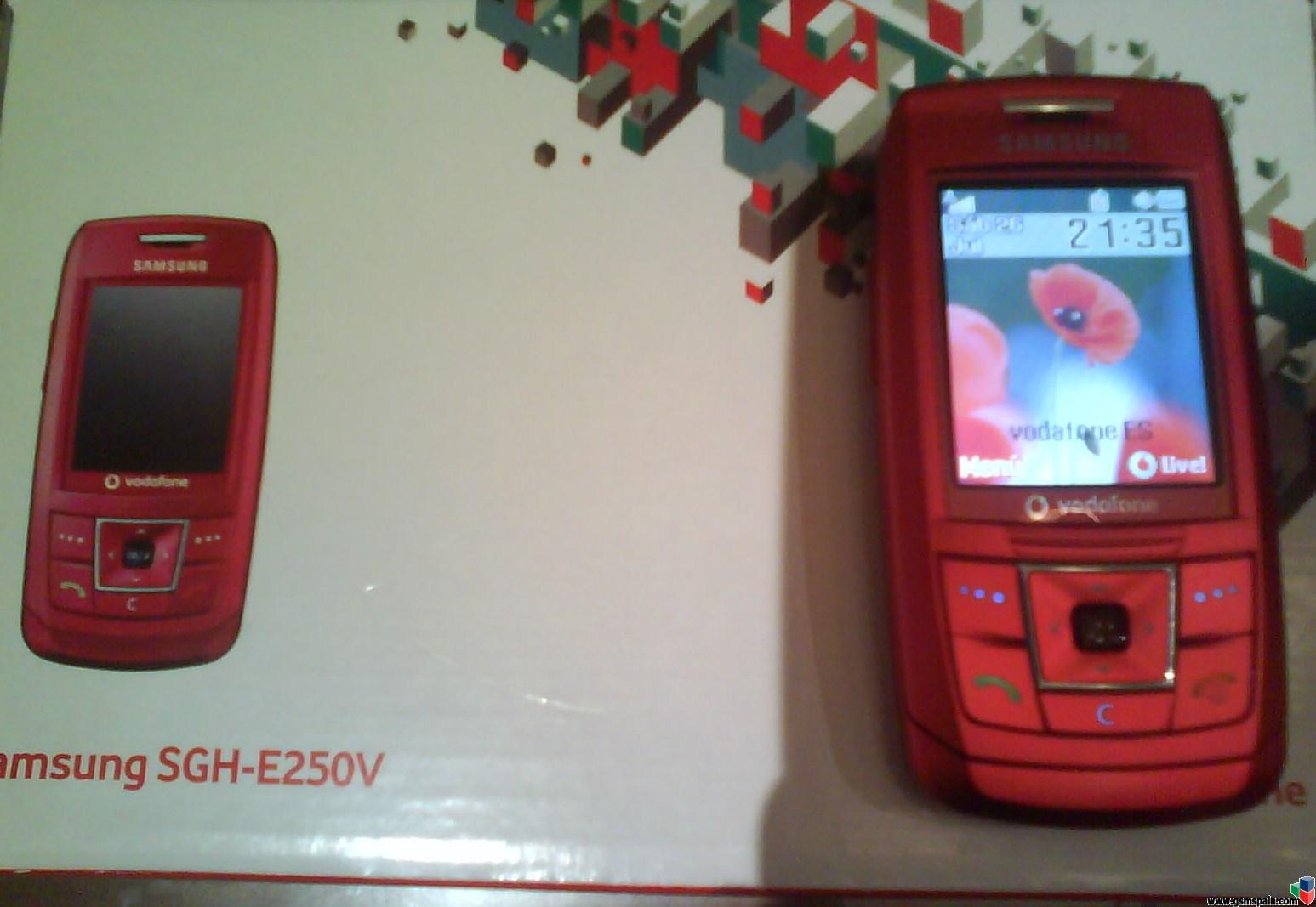 Vendo Samsung SGHE250V Rojo Nuevo con regalo