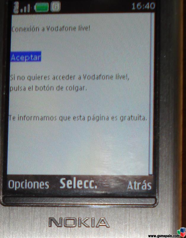 [NOTICIA] El acceso por error a Vodafone live ser gratuito