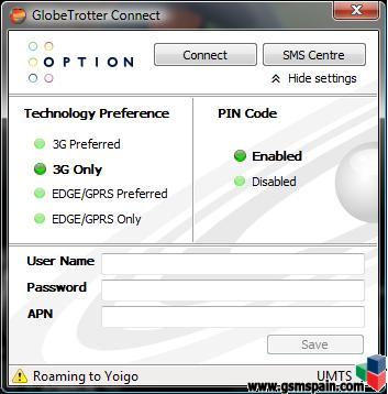 Se puede usar i-SamrtSim u otra en un modem usb