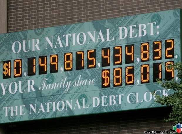 Se colapsa el reloj que marca la deuda de EE UU