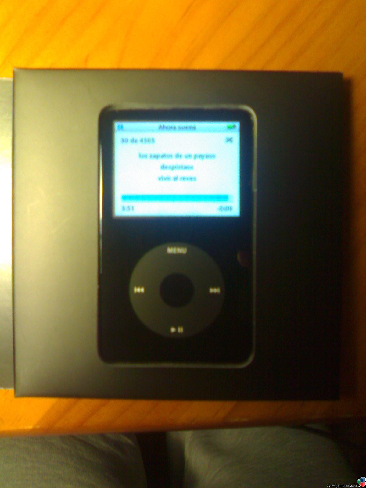 iPod classic 30Gb con todo, sin marcas + funda silicona