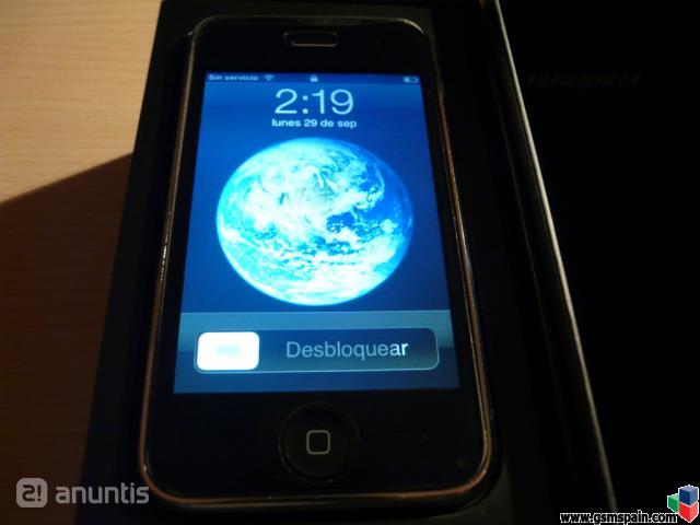 Iphone 3G 8GB Negro con funda dura e I-smartphone