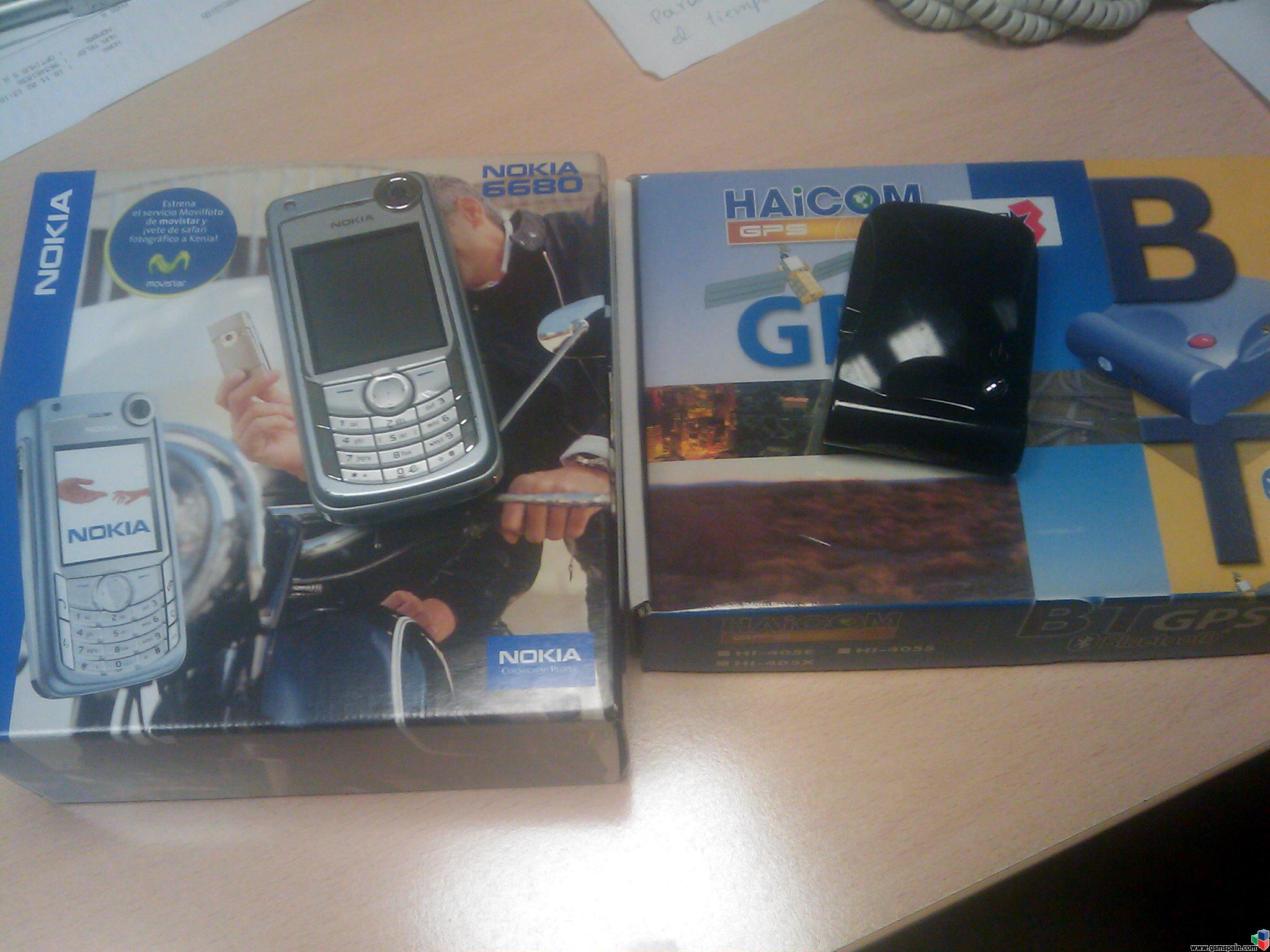 Vendo Nokia 6680 + Memoria 512mb Tomtom + Receptor Gps Bt