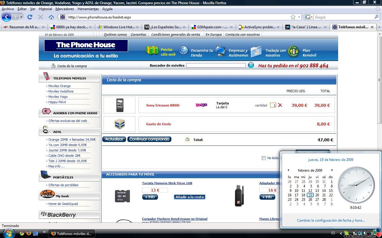 K800i ya hay stock en tph