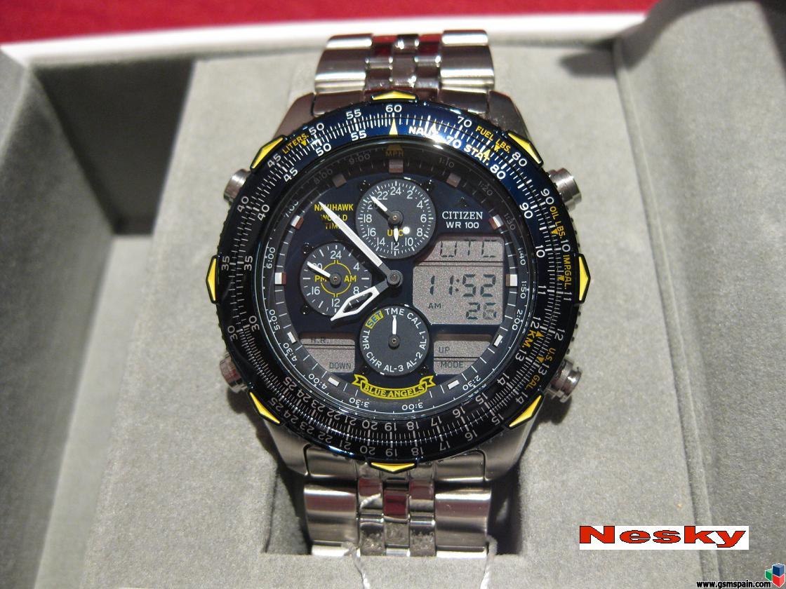!! ULTIMA OPORTUNIDAD !! RELOJ CITIZEN Navihawk Blue Angels JN0040-58L --Espectacular