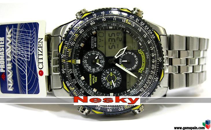 !! ULTIMA OPORTUNIDAD !! RELOJ CITIZEN Navihawk Blue Angels JN0040-58L --Espectacular