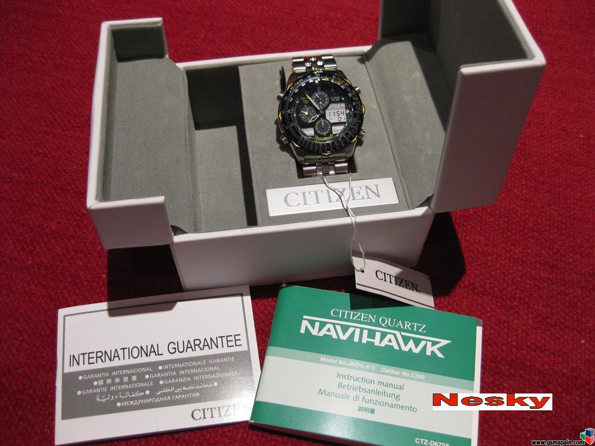 !! ULTIMA OPORTUNIDAD !! RELOJ CITIZEN Navihawk Blue Angels JN0040-58L --Espectacular