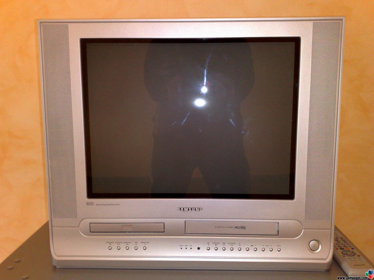 vendo tv tubo samsung 21" con dvd y vhs integrado por   90 euros FOTOSSSS