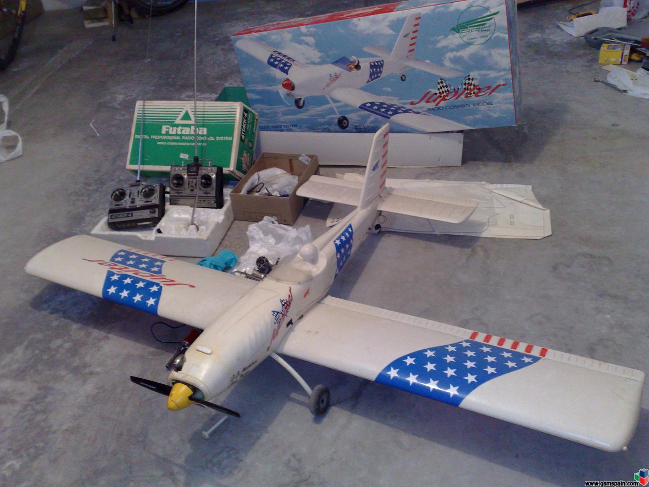 Pulsa para ver a tamaño real VENDO avion aeromodelismo acrobatico JUPITER 21 con todo por 85 EUROS --FOTOS--