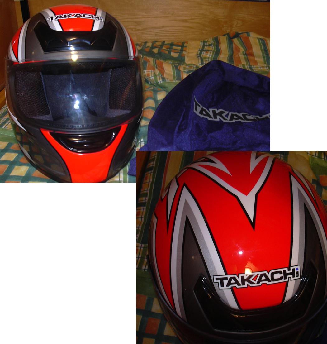 bloquear Vástago Goma casco de moto TAKACHI TK-30,talla M, SIN USAR
