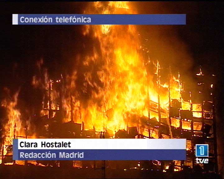 Pedazo de Incendio en MADRID