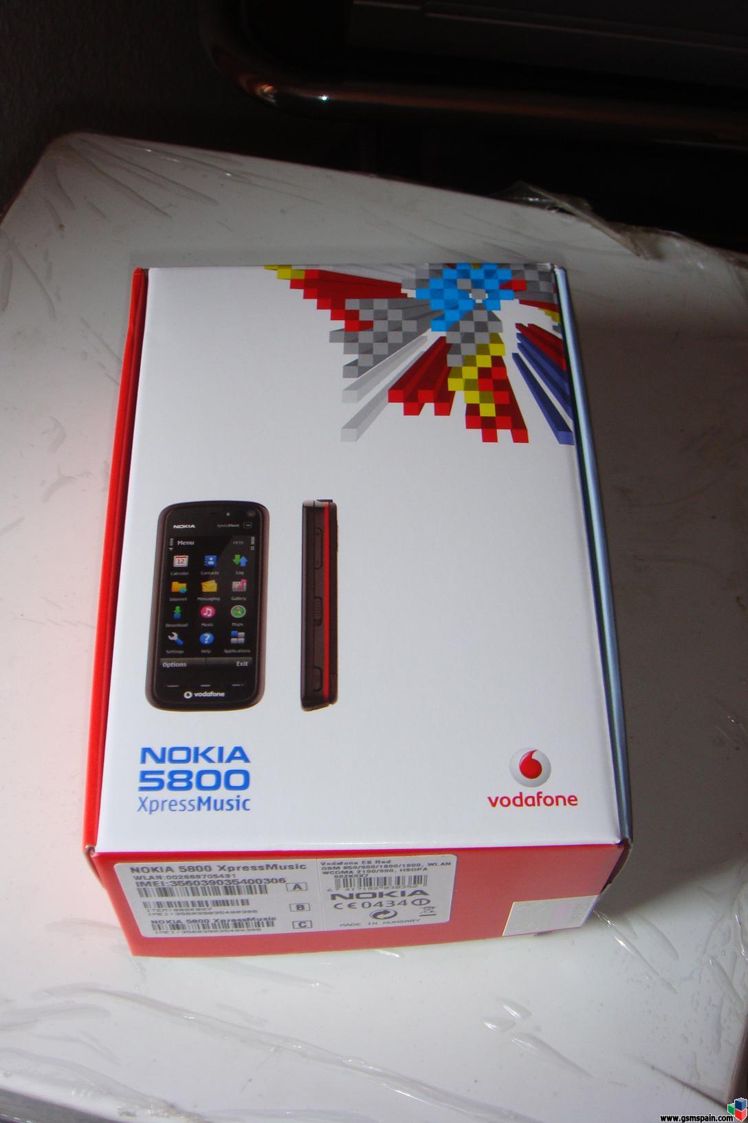 Nokia 5800 precintado, a estrenar. Vodafone