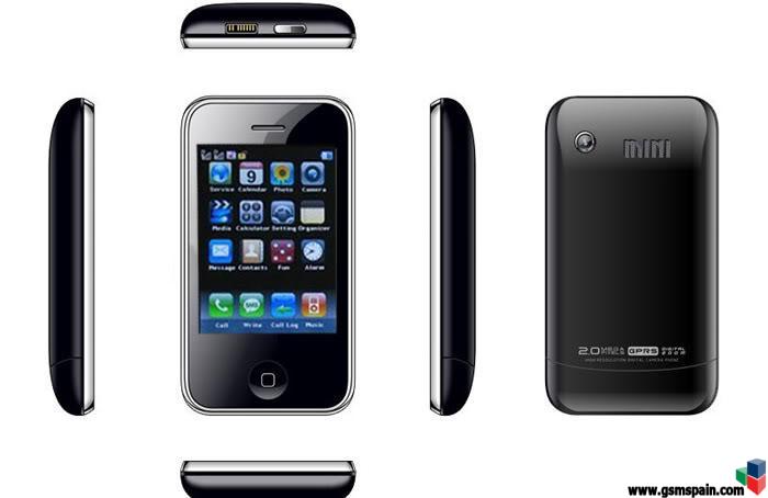 Vendo Movil Mini Iphone libre Nuevo (KA08) Dual Sim + 2GB SD - 79 Euros