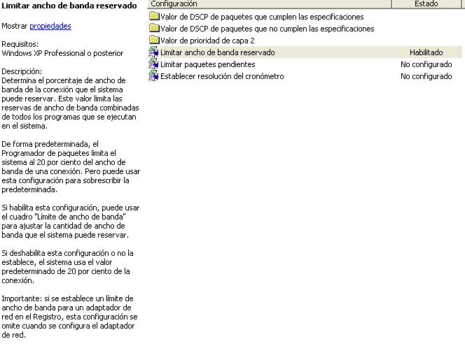 Que es el parche antilimitacion del Windows XP TCP-IP?
