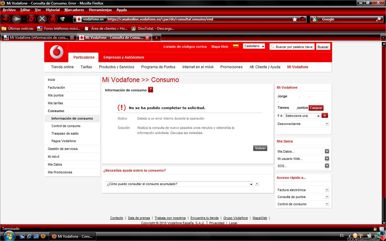 Mi Vodafone (informacin de consumo)