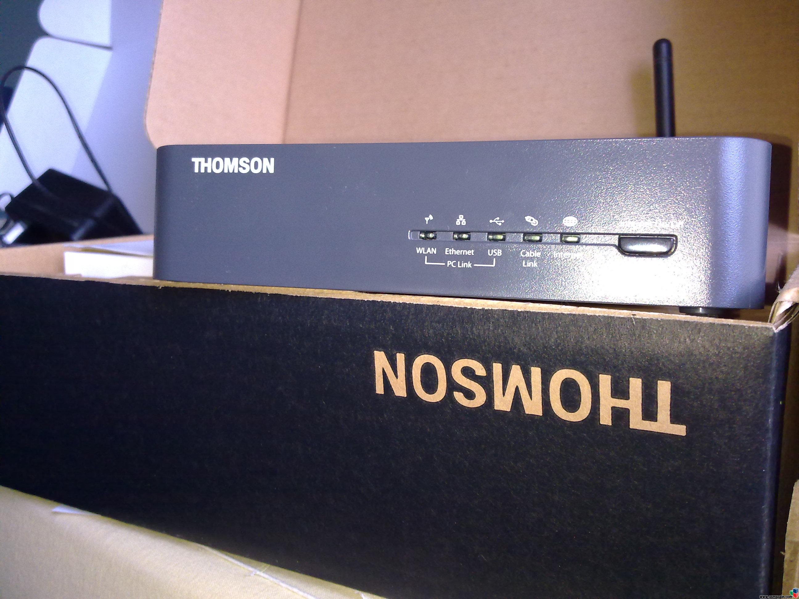 vendo CABLE-MODEM ROUTER WIFI THOMSON TCW710 + regalo