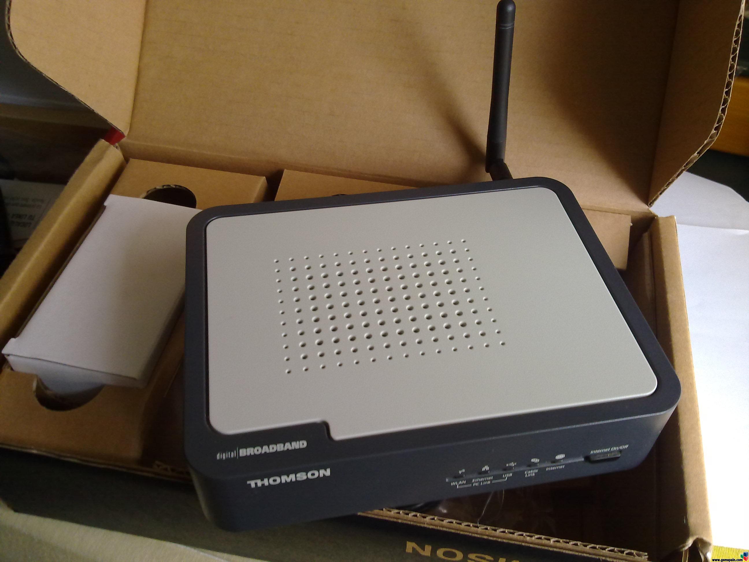 vendo CABLE-MODEM ROUTER WIFI THOMSON TCW710 + regalo