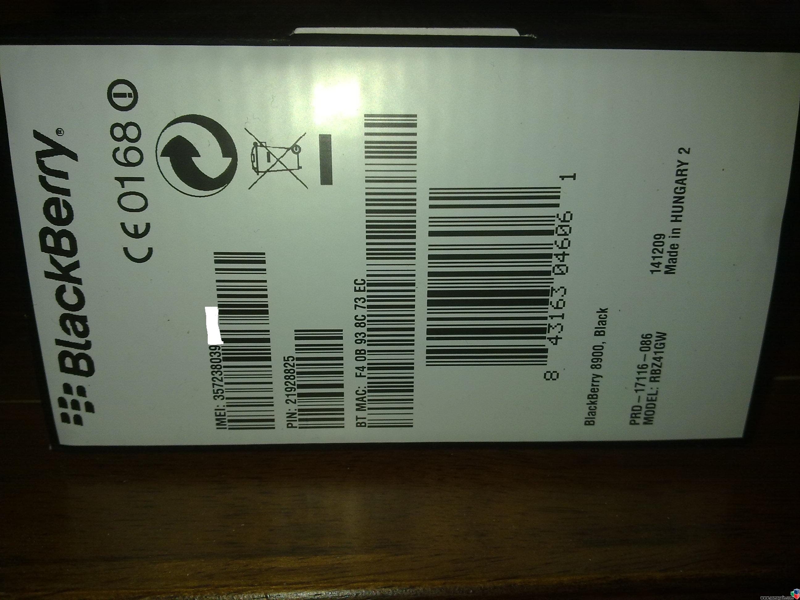 Vendo Blackberry 8900 Javelin Vodafone, caja precintada
