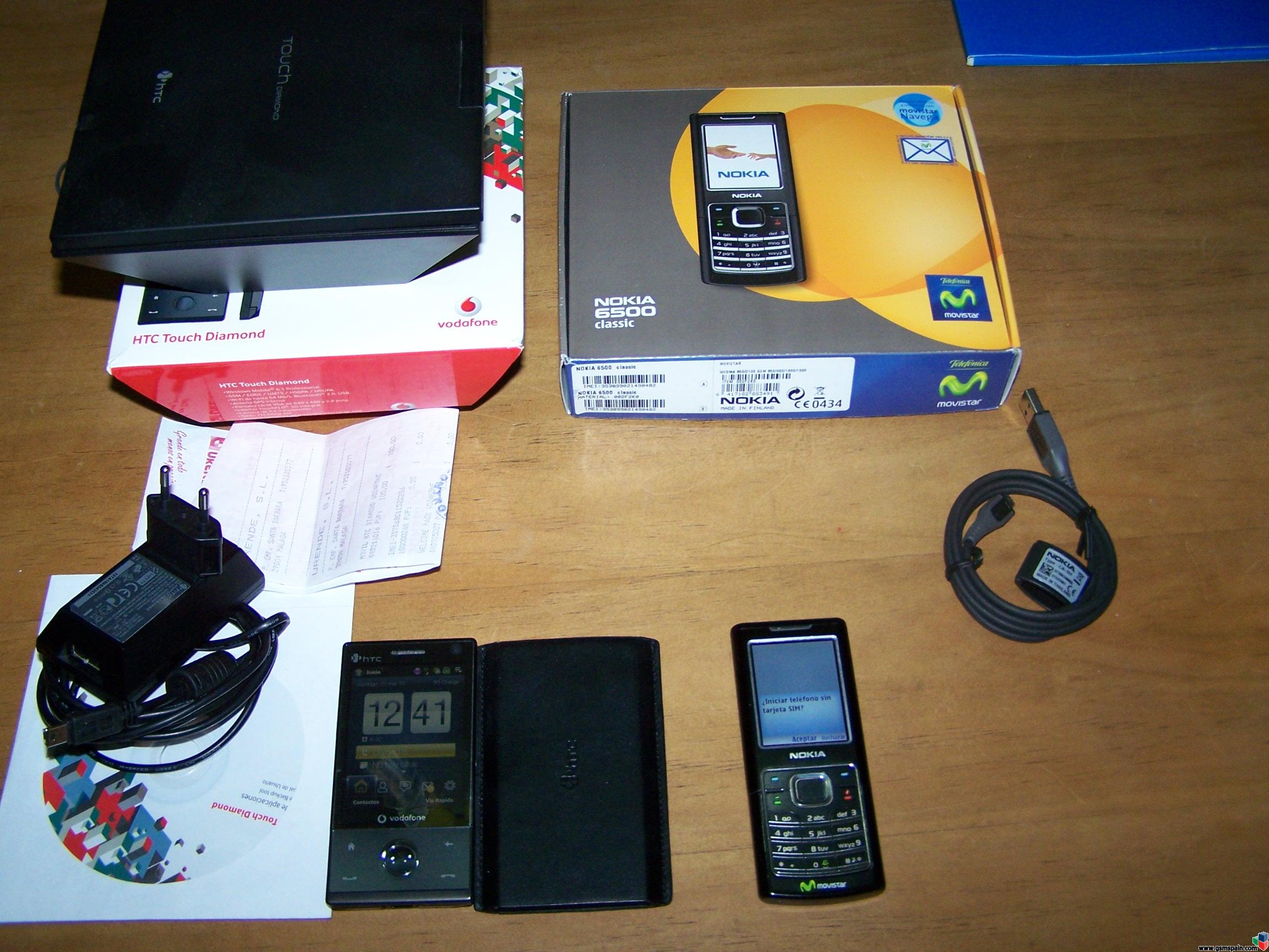 Vendo Htc Diamond y Nokia 6500 classic