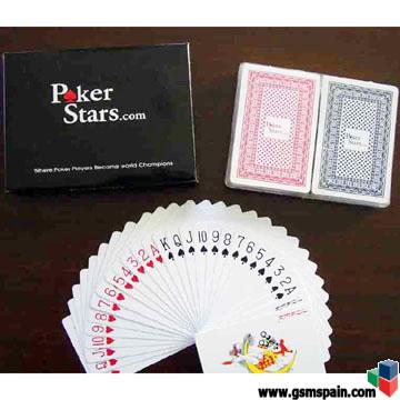 Barajas de Poker pokerstars 100% plastico, precintadas y nuevas!