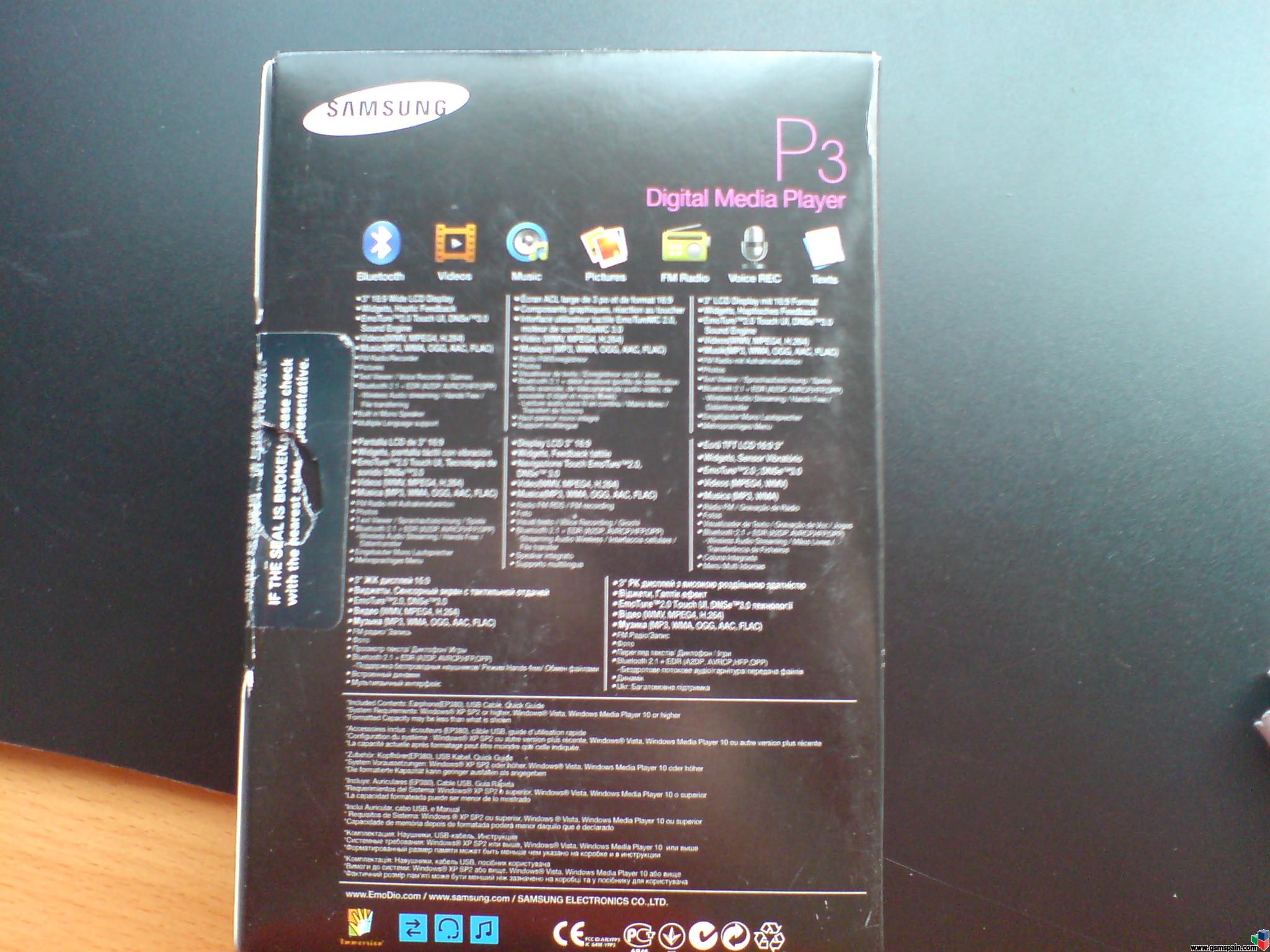 [Vendo]Samsung Yp-P3 MP4.