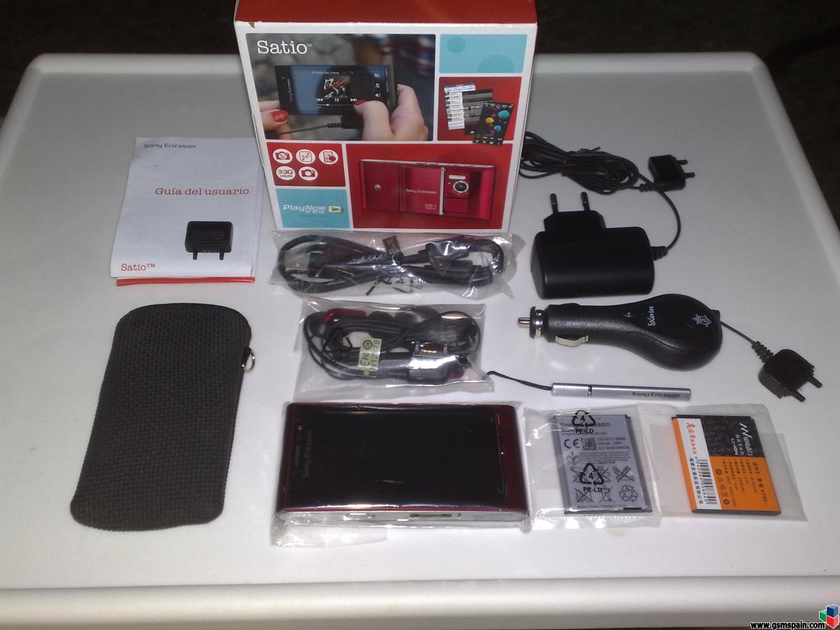 [VENDO] Sony Ericsson SATIO rojo LIBRE de origen + REGALOS